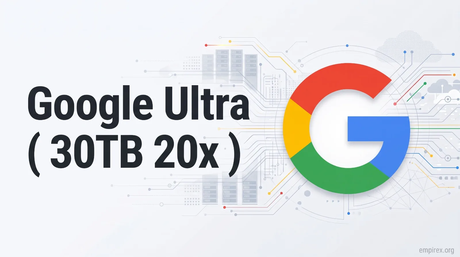 Google Ultra ( 30TB 20x ) - Nâng cấp chính chủ - hình ảnh sản phẩm tại EmpireX