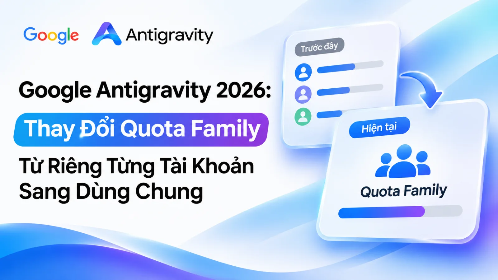 Google Antigravity 2026: Thay Đổi Quota Family Từ Riêng Từng Tài Khoản Sang Dùng Chung